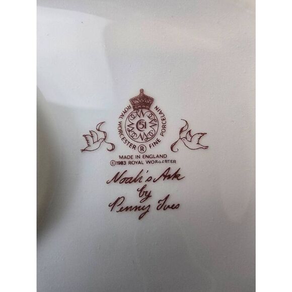 Noah's Ark Piggy Bank Porcelain Vintage - Picture 7 of 9